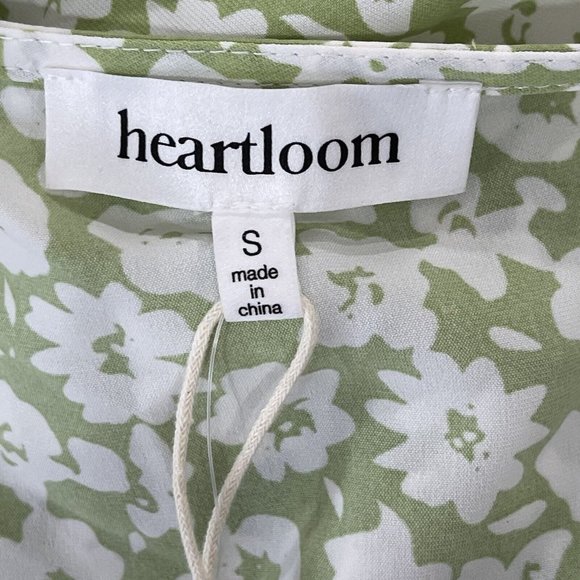 Heartloom Womens Dress Size Small Green‎ Floral Lined - Picture 5 of 8